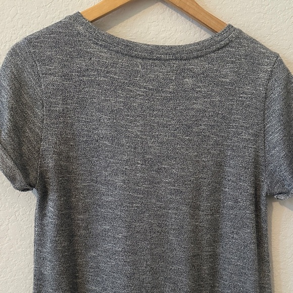 LOU & GREY women’s  sz s Short Sleeve Jersey grey shirt Dress - Picture 5 of 6